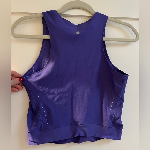 Lululemon purple crop tank top - Picture 3 of 3